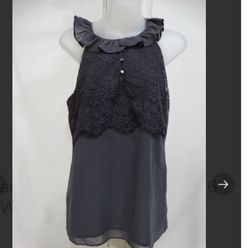 NWT Banana Republic Brown Sleeveless Blouse , Sz 6